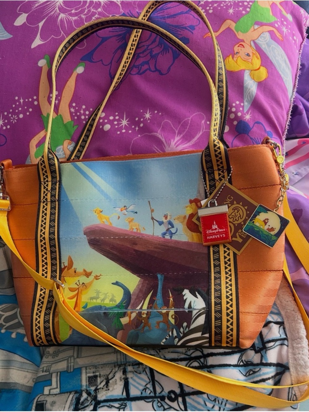 Harveys Orange & Yellow Disney Lion King Canvas Tote